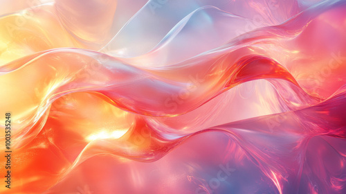 Abstract wavy background with vibrant colors