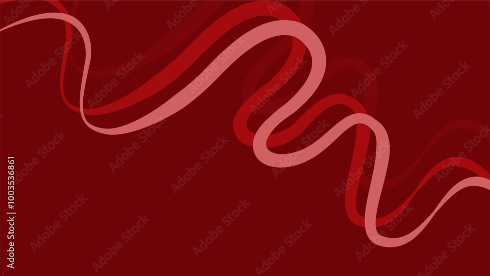 Red Abstract background with ribbon lines Red Abstract background with ribbon lines