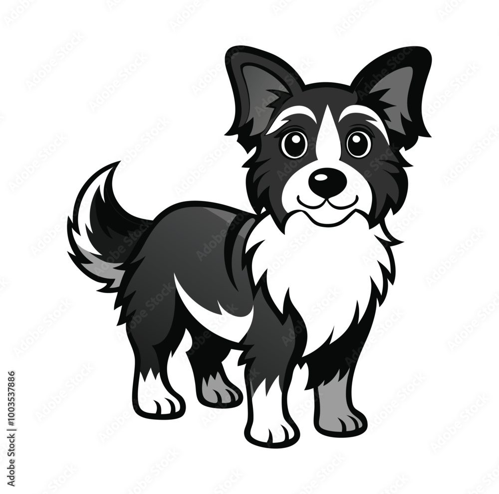 dog--illustration-design-black-and-white dog--illustration-design-black-and-white