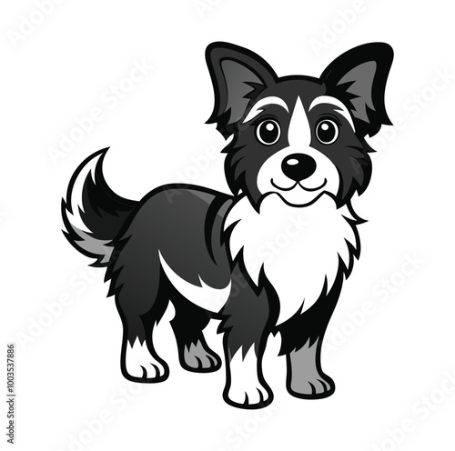 dog--illustration-design-black-and-white 