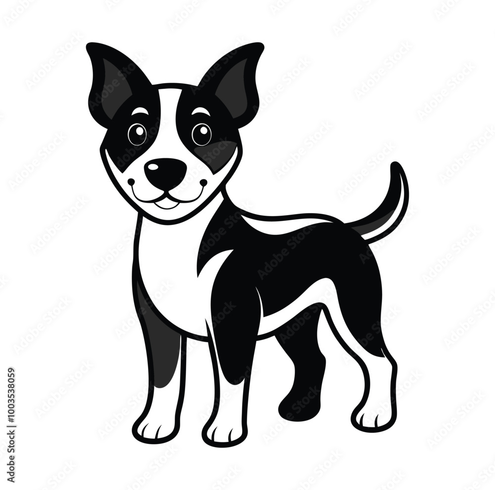 dog--illustration-design-black-and-white dog--illustration-design-black-and-white