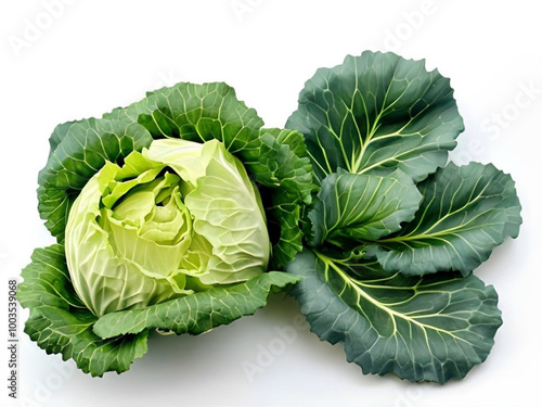 cabbage isolated on white background