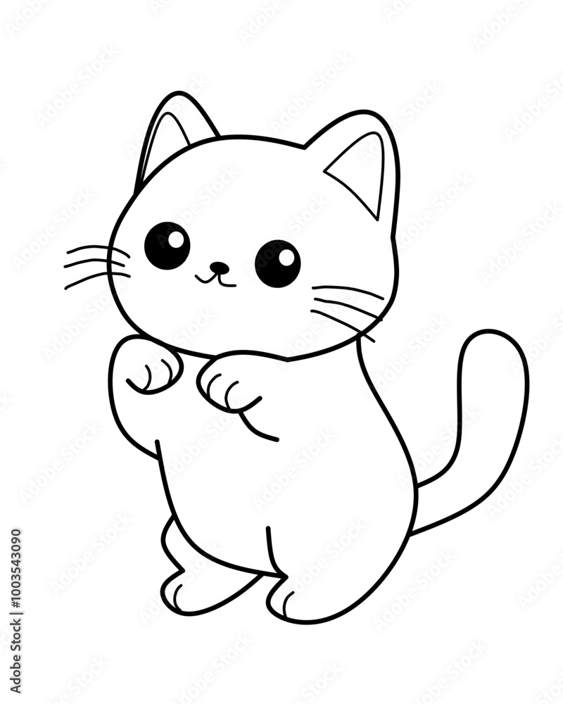 Obraz premium Cute cat ornament