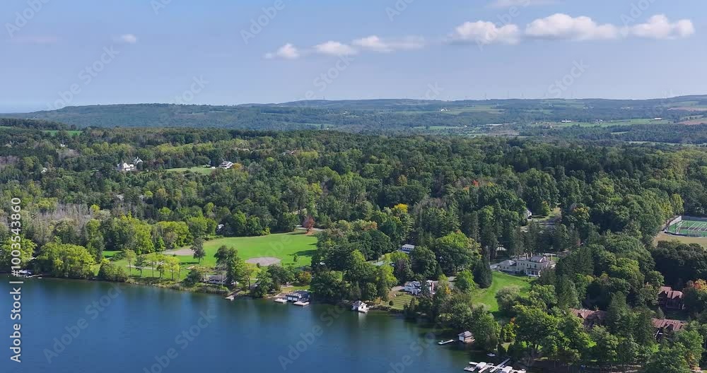 Aerial video of the Village - Town of Cazenovia, Madison County, New York, September 2024. Aerial video of the Village - Town of Cazenovia, Madison County, New York, September 2024.