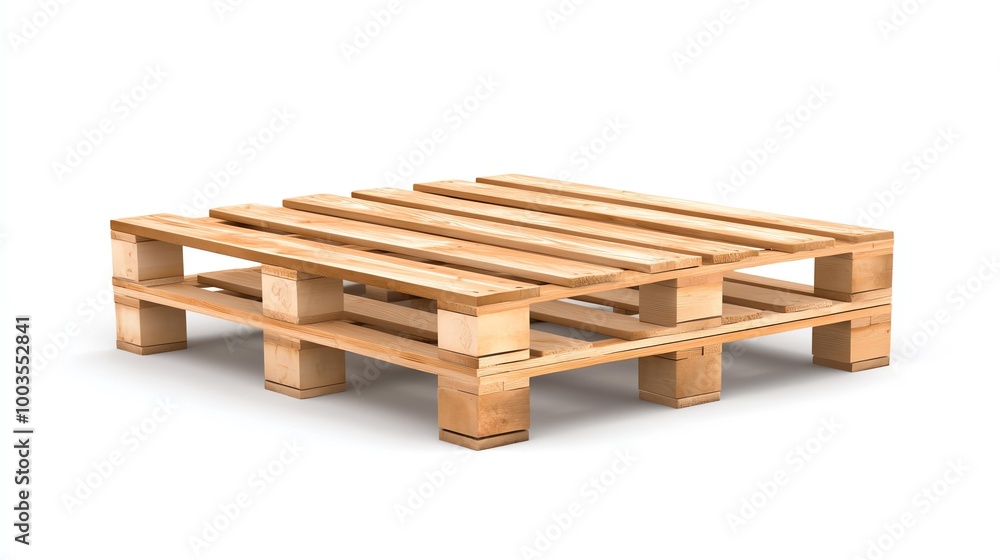 Wooden pallet, isolated on white background Wooden pallet, isolated on white background