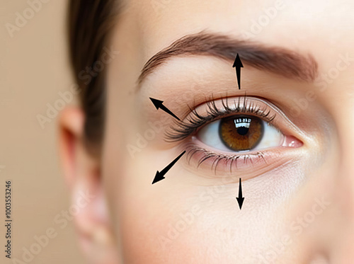 Eye Movement Direction Diagram: Visual Guide for Ophthalmic Assessment and Ocular Motility Analysis in Medical and Scientific Research
