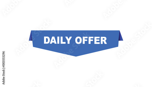 Daily offer button web banner templates. Vector Illustration 
