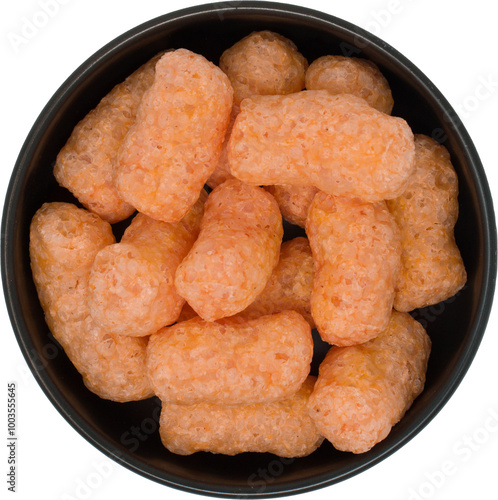 Extruded Puffs Colored with Beet