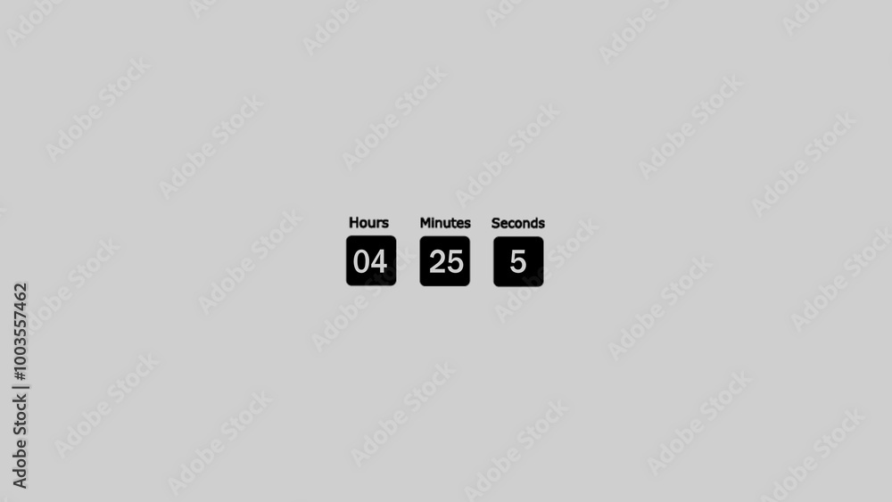 Flip clock. Countdown timer. Time remaining count down board with scoreboard of day, hour, minutes and seconds. Flip clock. Countdown timer. Time remaining count down board with scoreboard of day, hour, minutes and seconds.