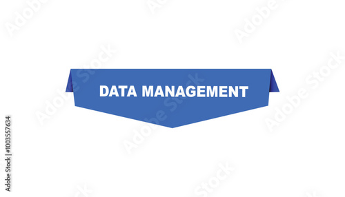 Data management button web banner templates. Vector Illustration 
