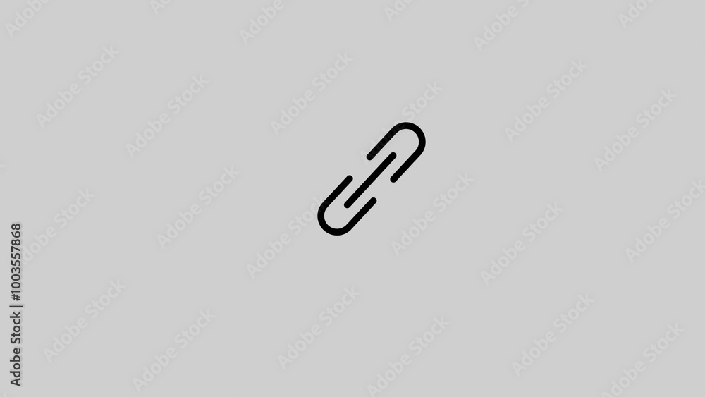 The link icon. Linked symbol. Flat Vector illustration The link icon. Linked symbol. Flat Vector illustration