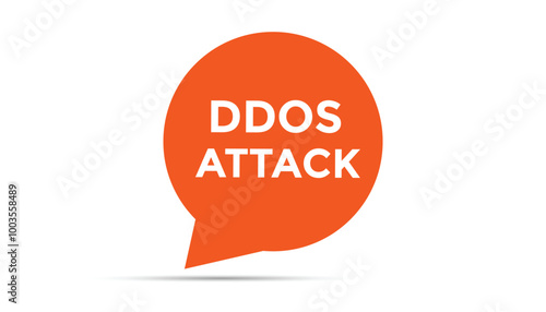 Ddos attack button web banner templates. Vector Illustration 
