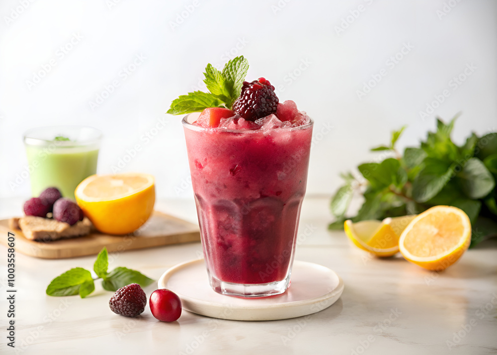 homemade strawberry smoothies with mint homemade strawberry smoothies with mint