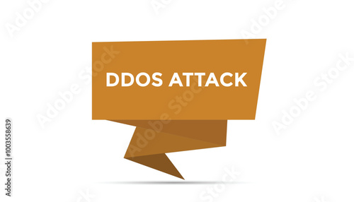 Ddos attack button web banner templates. Vector Illustration 
