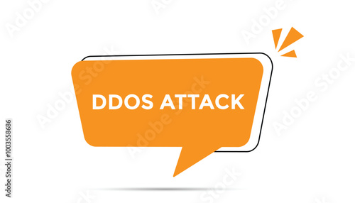 Ddos attack button web banner templates. Vector Illustration 
