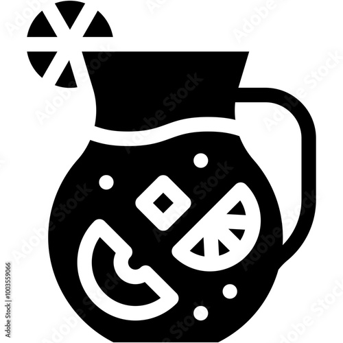Vector Icon Sangria, Drink, Beverage, Spanish, Alcoholic Drink, Drinking
