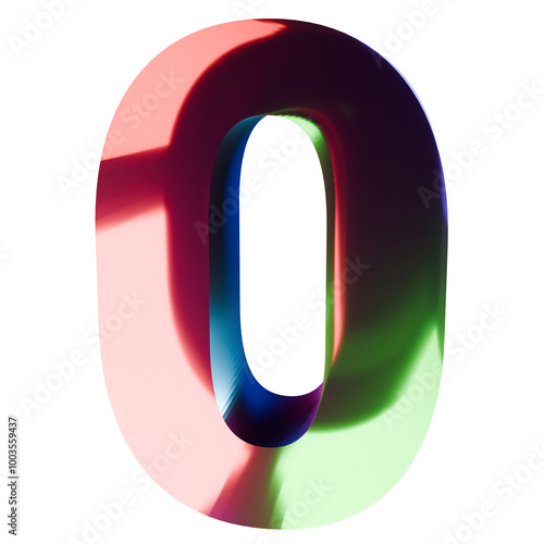 3d number 0