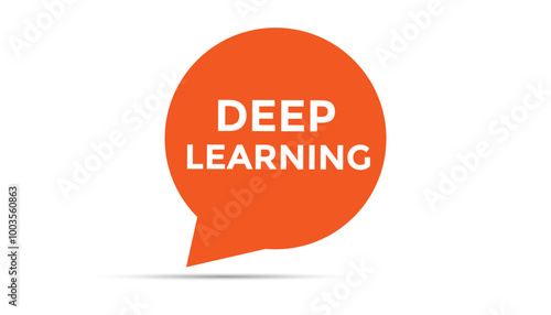 Deep learning button web banner templates. Vector Illustration 
