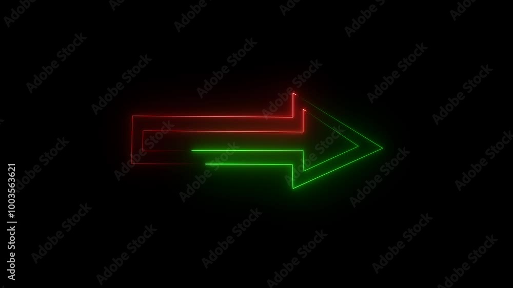 Neon arrow Neon arrow