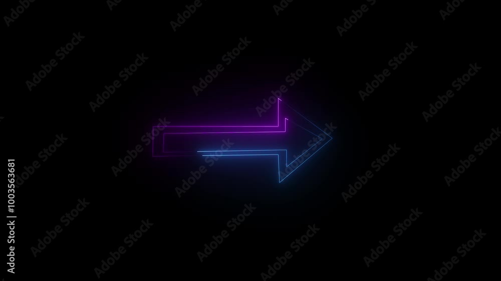 Neon arrow Neon arrow