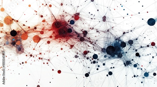 Abstract Network Visualization photo