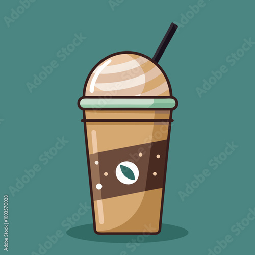 Iced Frappuccino Coffee Drink in a Classic To-Go Cup