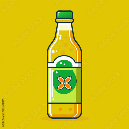 Ginger Ale Bottle - A Refreshing Non-Alcoholic Soft Drink with Natural Ginger Flavor