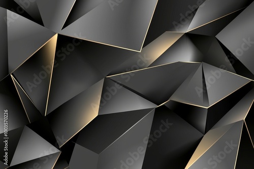 Graphitic black background abstract concept with generative AI photo