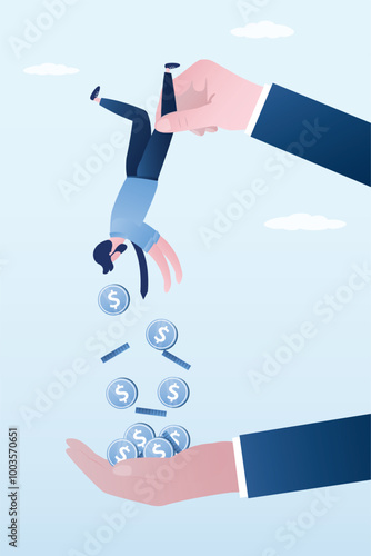Forced collection of taxes, debts, overdue loans. Tax hike, government increase tax or steal money from people, debt or loan interest to pay off.