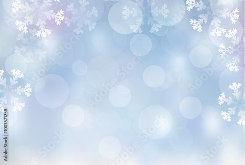 クリスマス　雪　風景　冬　背景