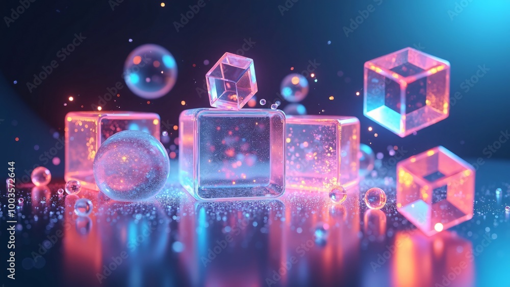 3D, holographic, abstract, illustration, design 3D, holographic, abstract, illustration, design