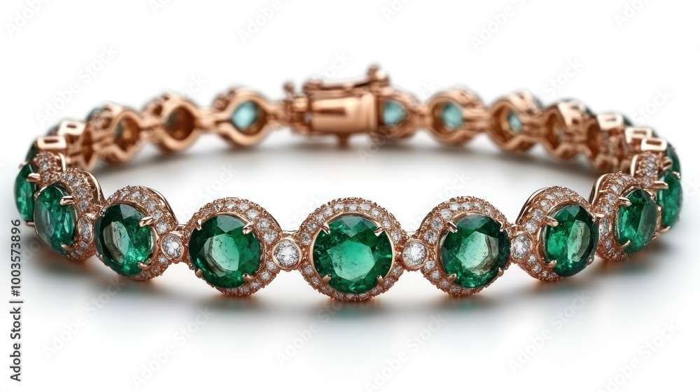 Emerald and Diamond Bracelet Emerald and Diamond Bracelet