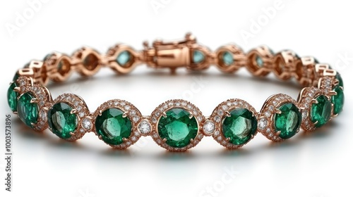 Emerald and Diamond Bracelet