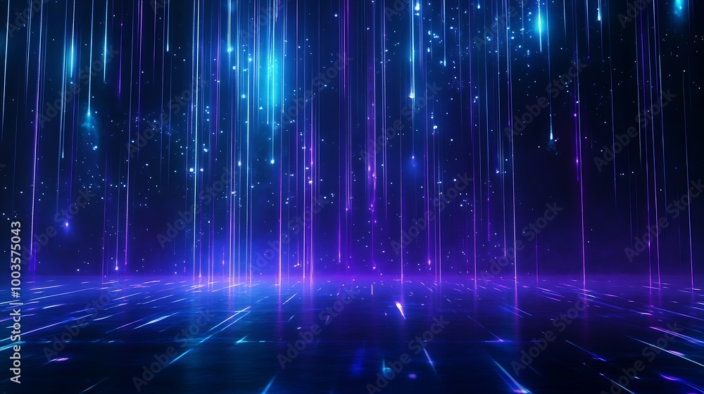 Abstract digital background with flowing lights in blue and purple tones, creating a mesmerizing motion effect. Abstract digital background with flowing lights in blue and purple tones, creating a mesmerizing motion effect.