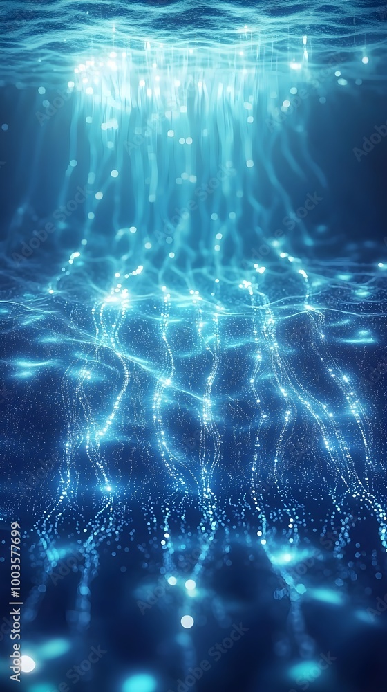 Naklejka premium Blue Abstract Water Background