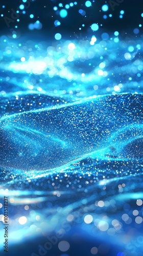 Blue Bokeh Background