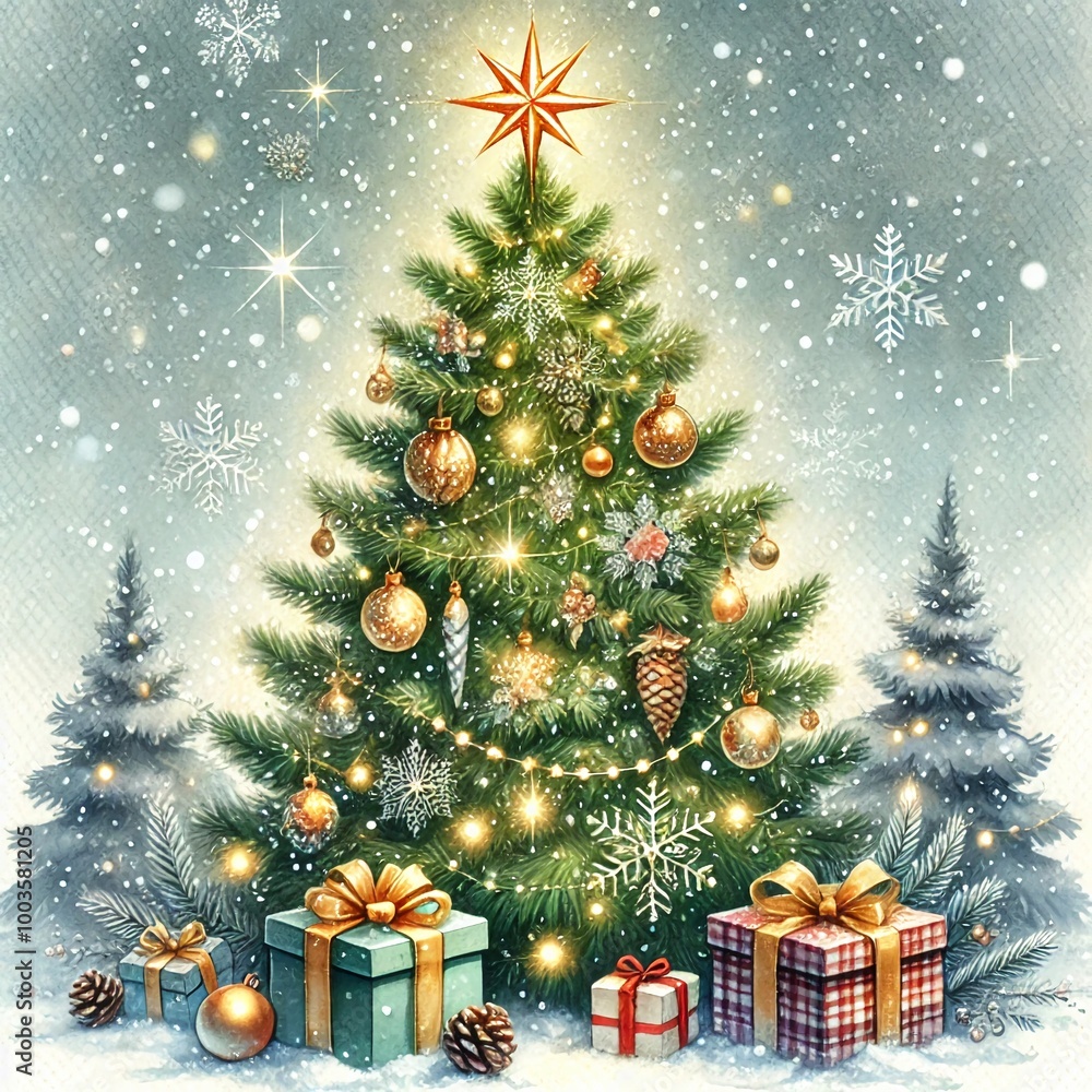 christmas tree and gifts christmas tree and gifts