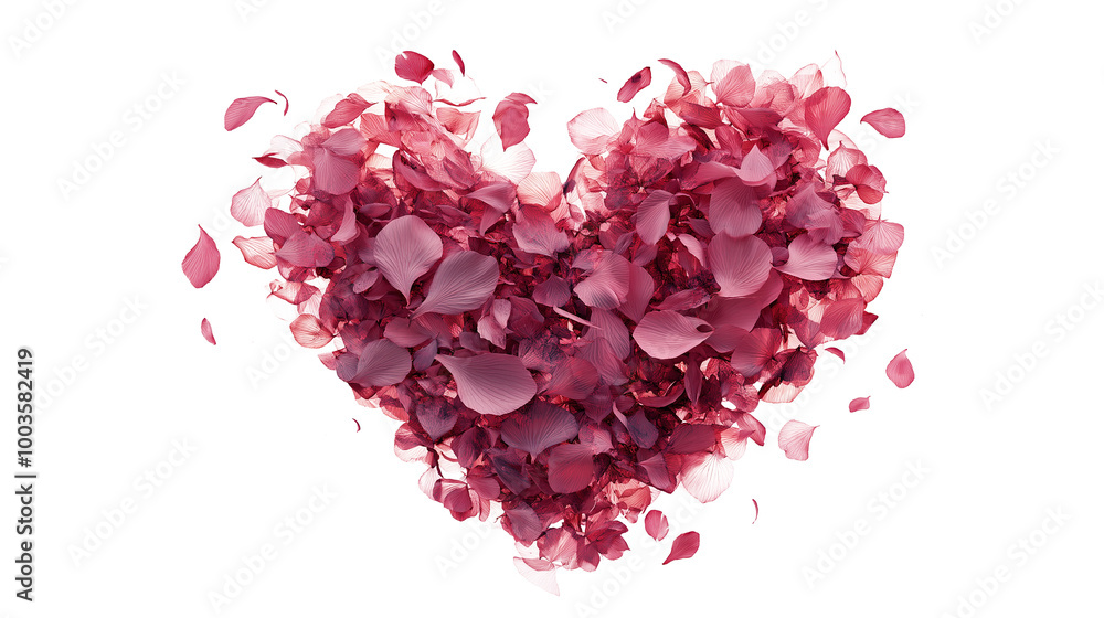 A heart made of flowers A heart made of flowers