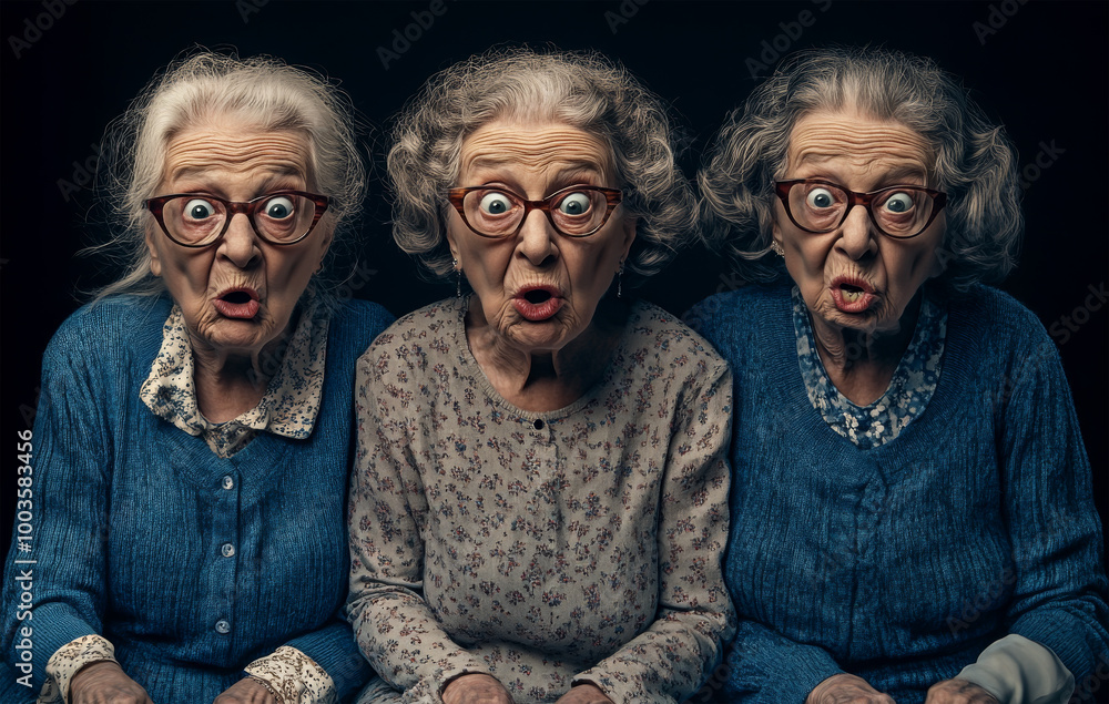 grandmothers funny on color background grandmothers funny on color background