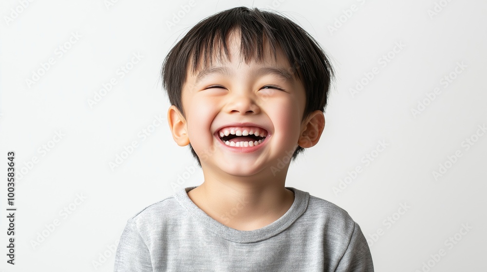 Asian boy on isolated white background Asian boy on isolated white background