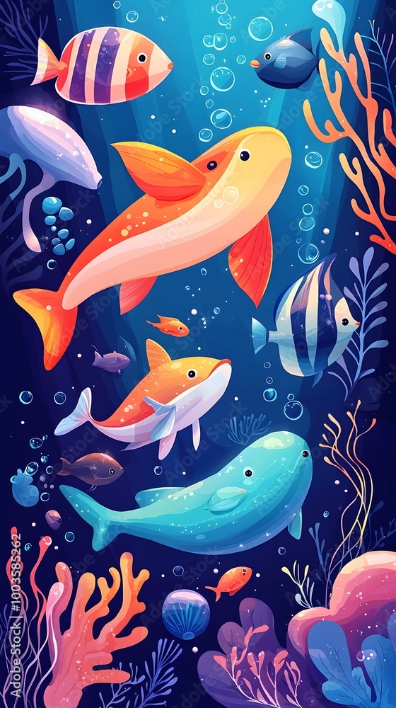 Colorful Fish Underwater Colorful Fish Underwater