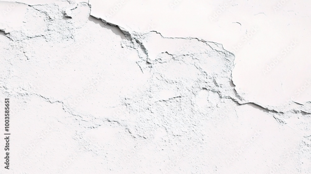 Fototapeta premium Cracked White Wall Texture for Background Use