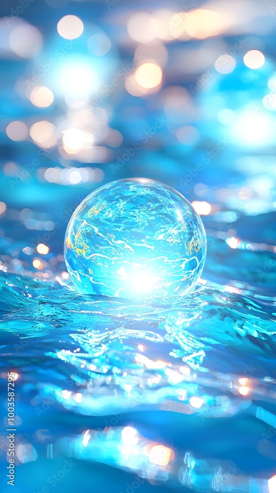 Crystal Ball Water Reflection Crystal Ball Water Reflection