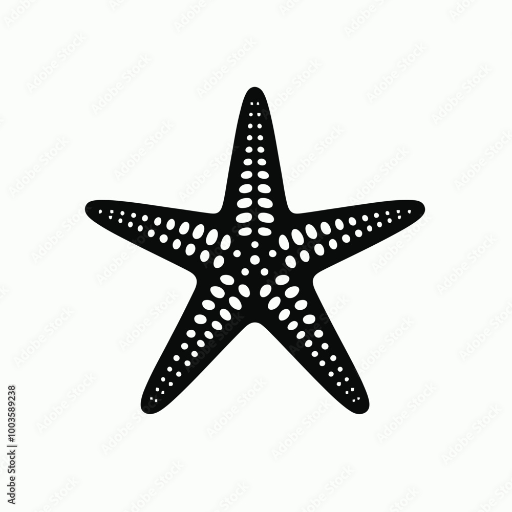 silhouette of star fish, Black Starfish Emblem Marine Majesty Starfish silhouette of star fish, Black Starfish Emblem Marine Majesty Starfish