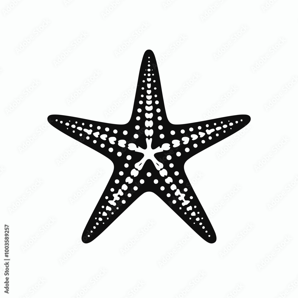 silhouette of star fish, Black Starfish Emblem Marine Majesty Starfish silhouette of star fish, Black Starfish Emblem Marine Majesty Starfish