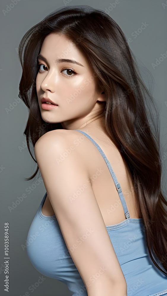 Beautiful body of Asian woman, close up portrait. Beautiful body of Asian woman, close up portrait.