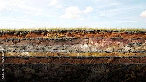 Soil horizons are distinct layers within the soil that form over time through natural processes like weathering and organic decomposition.