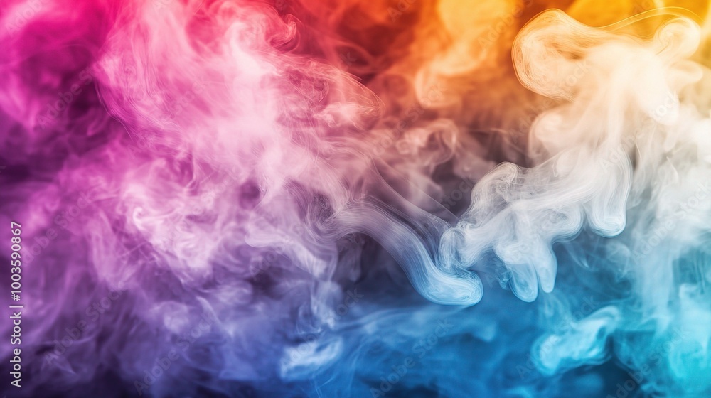 Obraz premium Colorful Smoke Abstract Background