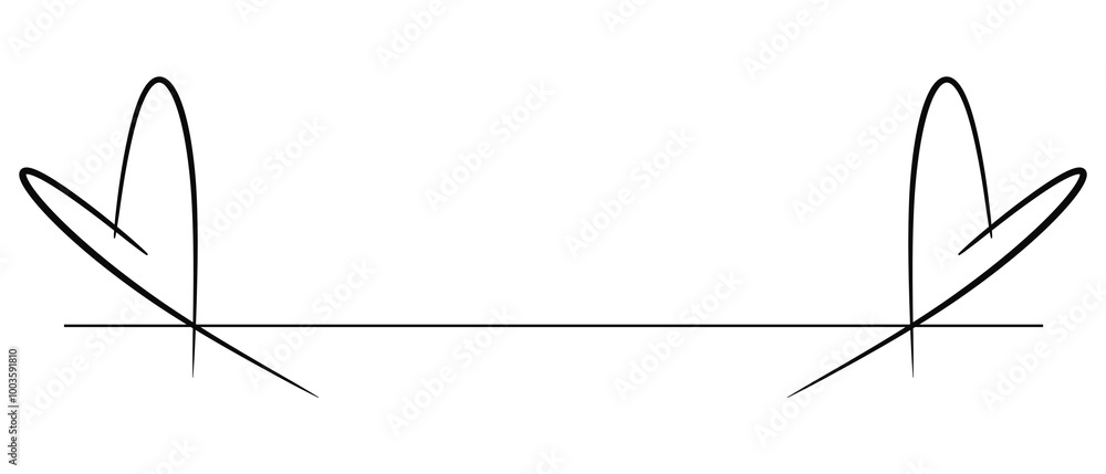Black Text Divider Isolated on White Black Text Divider Isolated on White