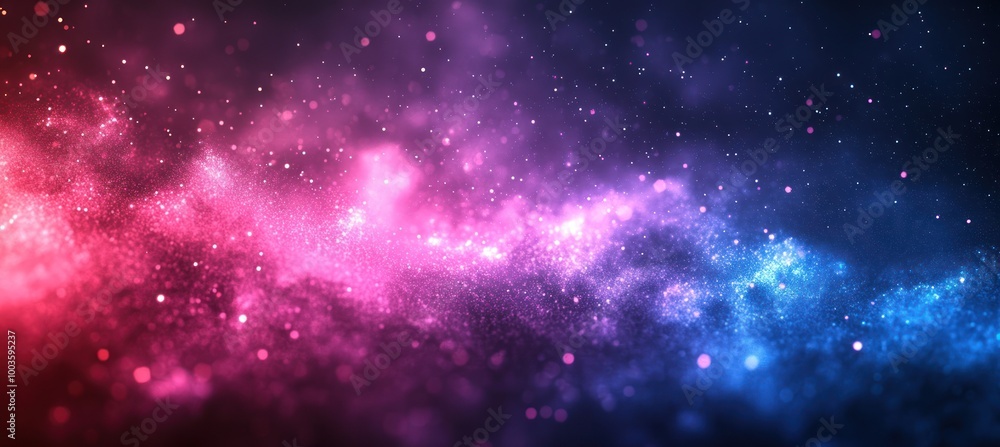 Abstract Cosmic Nebula with Pink and Blue Colors Abstract Cosmic Nebula with Pink and Blue Colors